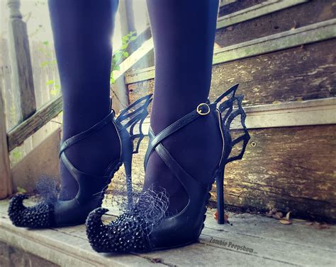 Crystal Lace Wicked Witch Stilettos Etsy