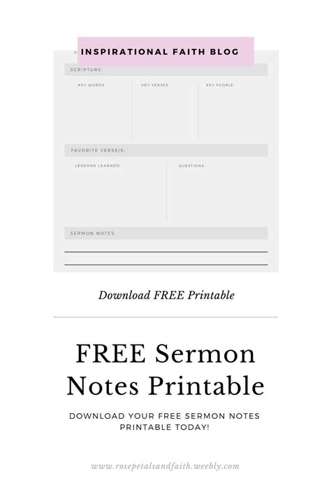 Free Printable Sermons On Faith