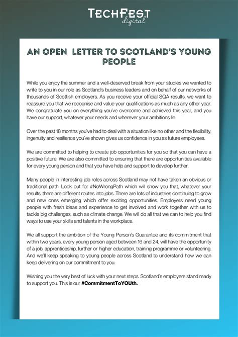An Open Letter To Young People