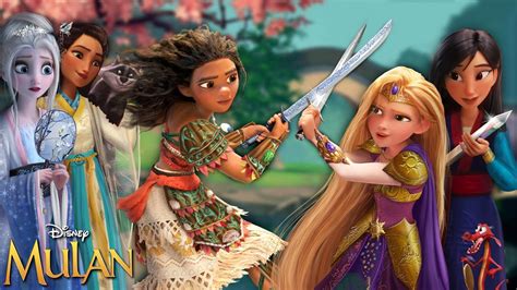 mulan teaches disney princesses to fight as warriors 👑🐉 wreck it ralph princesses alice