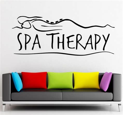 wall stickers vinyl decal spa massage relax therapy girl health ig1707 ebay