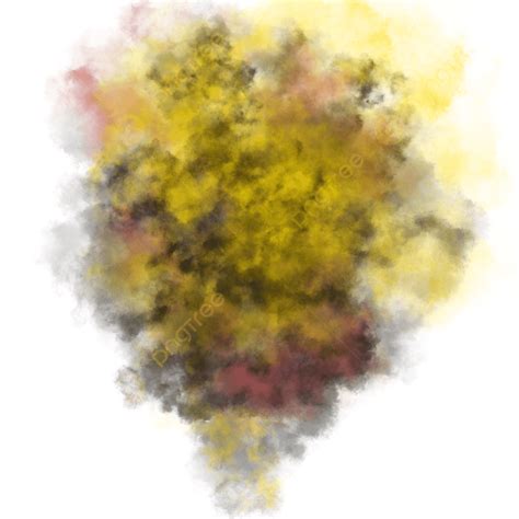 Simple And Realstic Colorful Clear Smoke Effect Yellow Red Black For