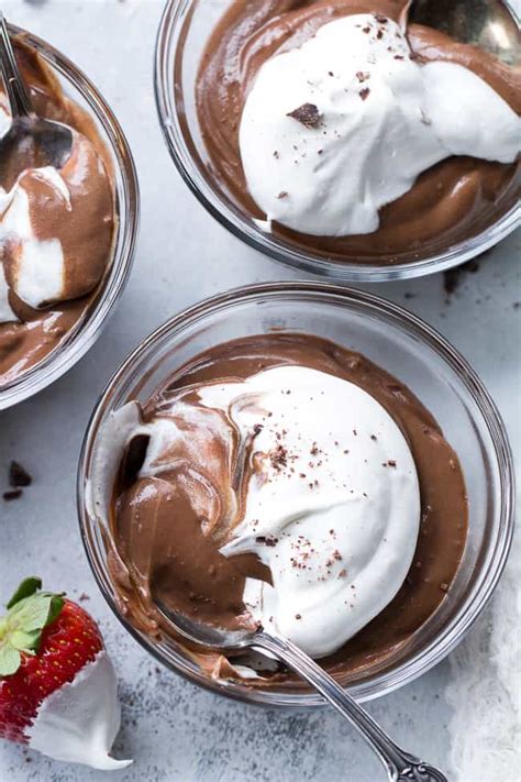 Dark Chocolate Dessert Low Calorie Easy Healthy Chocolate Mousse