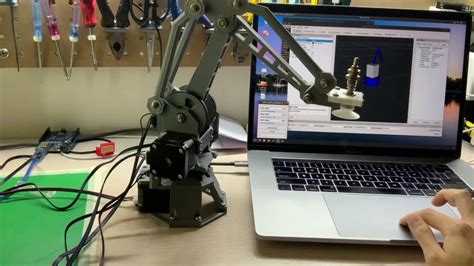 Ros Rviz Simulation Attempt On Arduino Robot Arm Youtube