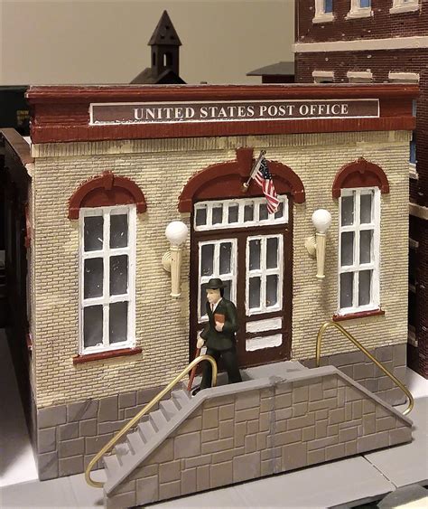 Gallery Pictures O Gauge Post Office 1 Story Building Kit O Scale Model