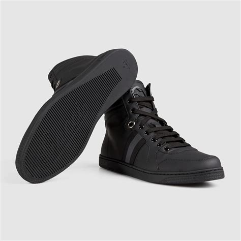 Lyst Gucci Viaggio Collection High Top Sneaker In Black For Men