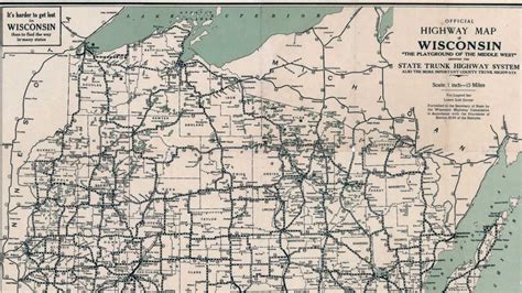 Wisconsin Shares Old Road Maps Online Going Back Over 100 Years