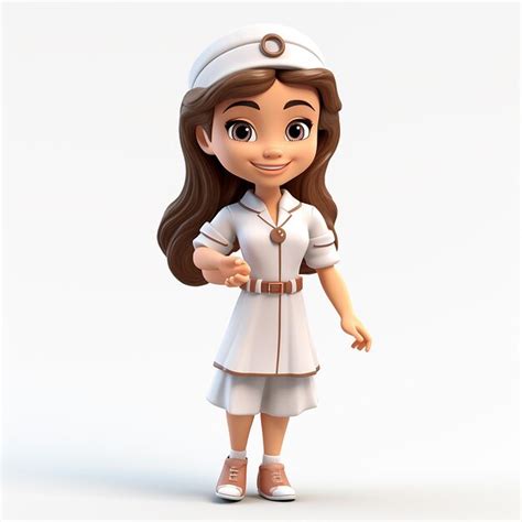 Premium AI Image 3D Cartoon Nurse