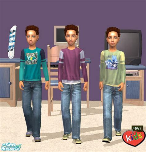 The Sims Resource Evis School Boys