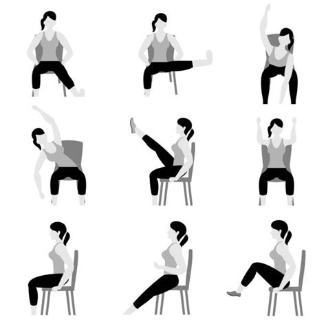 Chair Exercise Illustrations Royalty Free Vector Graphics And Clip Art