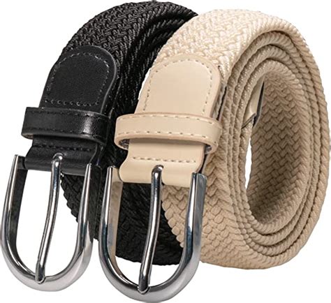 Rbocott Elastic Belt Braided Stretch Woven Belt For Men Uk