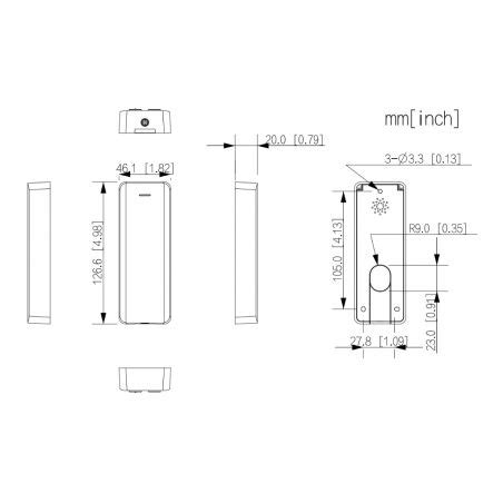 Dahua Asr H Lector Proximidad Mifare Rs Wiegand Ip