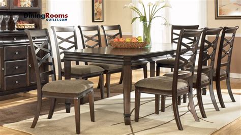 Place a folded napkin to the left of the dinner plate. Ashley Hayley 7-pc Rectangular Extension Dining Table Set ...