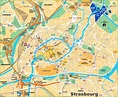 Tourist map of Strasbourg with sightseeings - Ontheworldmap.com