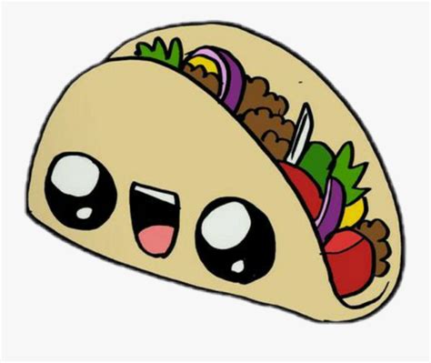 Taco Sticker Clipart Png Download 365 Sketches Cute