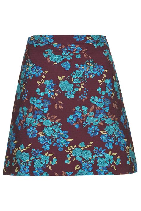 Floral Tapestry Skirt Skirts Clothing