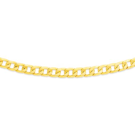 9ct Gold 50cm Solid Curb Chain Chains Prouds The Jewellers