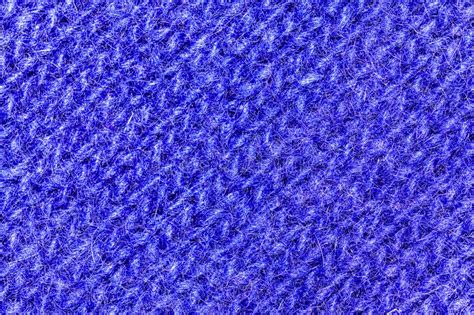 Macro View On Blue Wool Texture Background Stock Photo Image Of