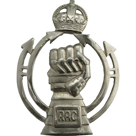 Ww2 Royal Armoured Corps Rac Cap Badge