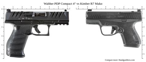 Walther PDP Compact Vs Kimber R Mako Size Comparison Handgun Hero