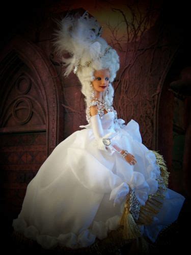 Ooak Marie Antoinette Repaint Barbie Doll Jeweled Necklace Bride Art