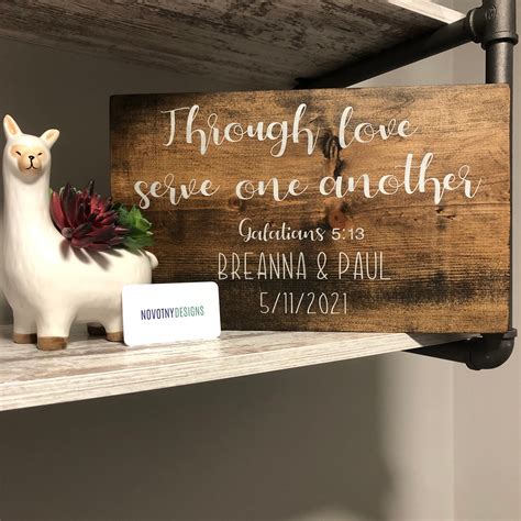 Through Love Serve One Another Galatians 513 Customizable Etsy