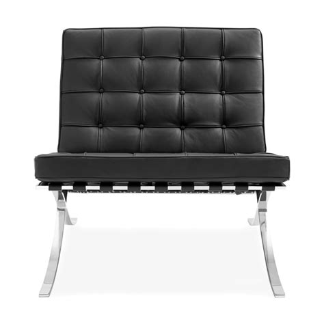 Mr 90 chair (barcelona) chrome plated spring grade steel highest grade aniline leather. Barcelona Style Lounge Chair, Black in 2020 | Chair, Floor ...