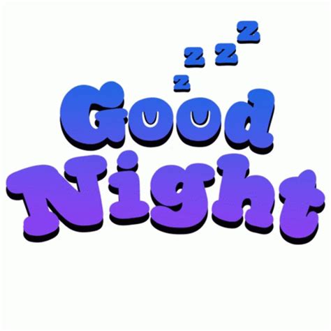 Good Night Animated Text Sticker Good Night Animated Text Text