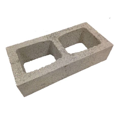8 in. x 4 in. x 16 in. Concrete Half-High Block-100092 - The Home Depot