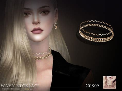 Wavy Necklace Hope You Like Thank You Found In Tsr Category Sims 4