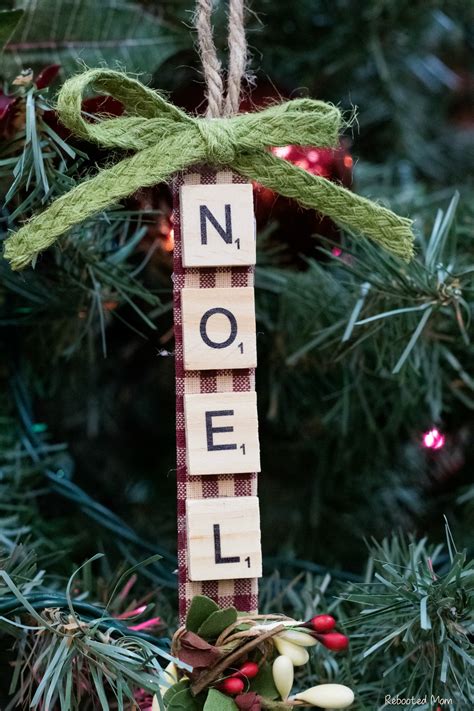 Diy Scrabble Tile Ornament