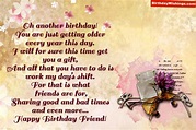 Birthday Poem For Friend “Oh another birthday! You are just getting ...