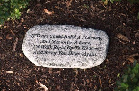 Check spelling or type a new query. Memorial If Tears Could Build A Stairway Garden Rock Stone ...