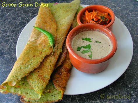Yummy Food Andhra Pesarattu Green Gram Dosa