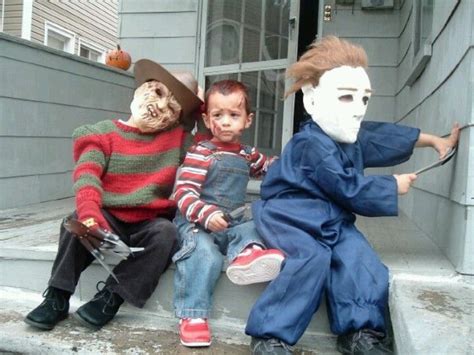 My Nephews As Freddy Krueger Chucky And Michael Meyers Chucky Costume