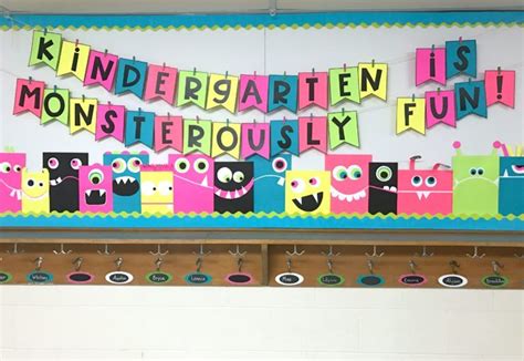 Monsterously Fun Bulletin Board Differentiated Kindergarten School