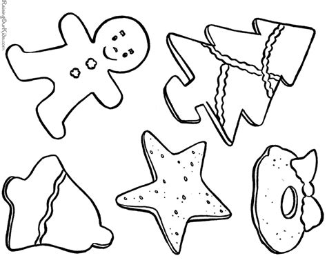 Printable gingerbread christmas cookie coloring sheet with gingerbread boys and gingerbread girls. Cookies Coloring Page - Coloring Home