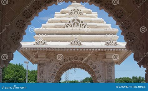 The Akshardham Temple In Robbinsville New Jersey Stock Image Image