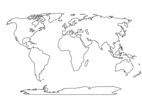 8 Best Images Of World Map Printable Template Printable Blank World Images