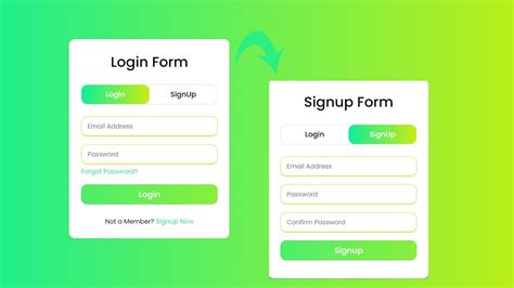 How To Make Animated Login And Signup Form Using Html And Css Login Form