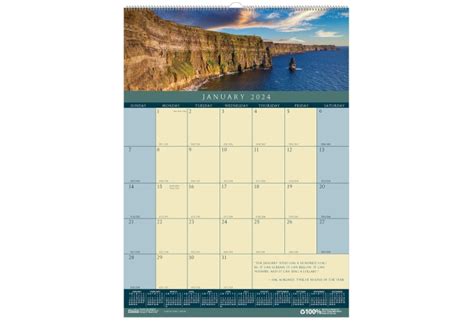 Monthly Wall Calendar Landscapes 12 X 16 12 Inches