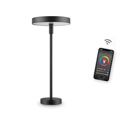 Globe Electric Wi Fi Smart Table Lamp Satin Black No Hub Required 7