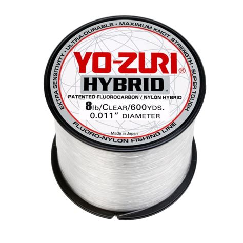 Yo-Zuri Hybrid Line, 8lb, 600yd, Clear - Walmart.com ...