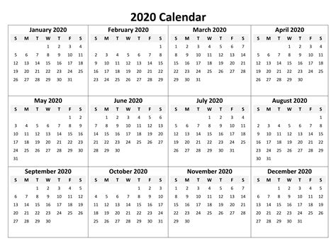Print Calendar 2020 Sale Now Save 64 Jlcatjgobmx