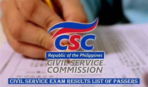 March Csc Exam Result Civil Service Exam Results List Of Passers Jinsi Ya Online