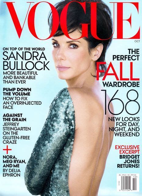 Sandra Bullock On The Cover Of Vogue Usa October 2013 Laiamagazine