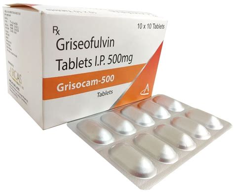 Grisocam Griseofulvin 500 Mg Tablets 10 X 10 Prescription Rs 2490