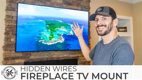 How To Mount A Tv Above A Fireplace And Hide Wires Youtube