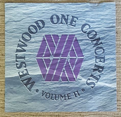 Westwood One Concerts Volume Ii Cd Transcription Discogs