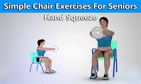 Hand Squeeze Exercises For Seniors Senior Fitness Chair Exercises
